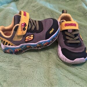 Skechers Kids' Black and Yellow Sneakers